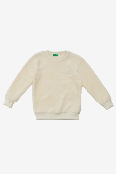 Kız Çocuk Sweatshirt - Beyaz 