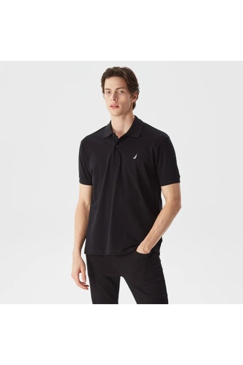 Erkek Classic Fit Kısa Kollu Polo Yaka T-Shirt - Siyah 