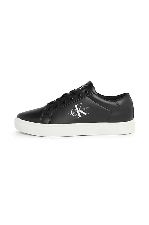 Erkek Classic Lace Up Sneaker - Siyah Beyaz 