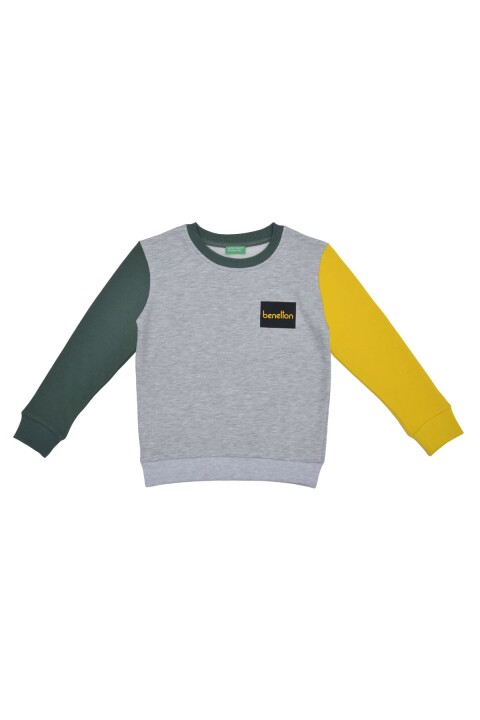 Erkek Çocuk Sweatshirt - Gri Melanj 