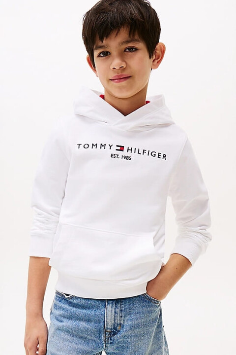 Erkek Çocuk Th Kapüşonlu Sweatshirt - Beyaz 