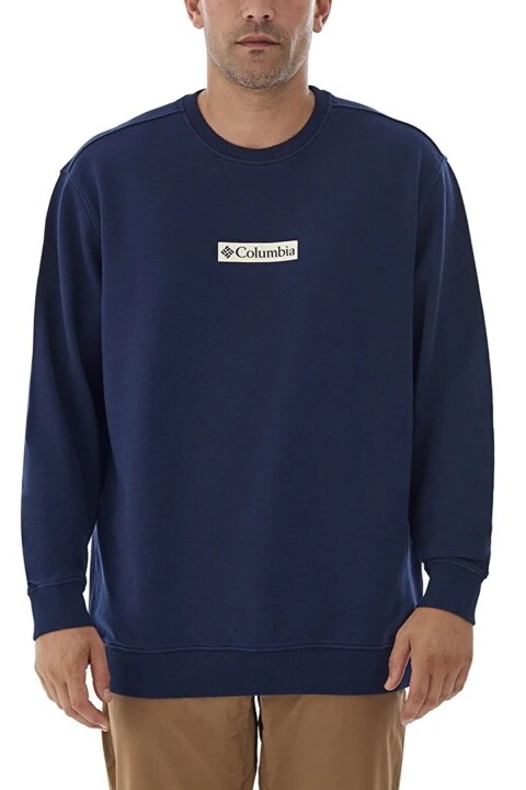 Erkek Columbia Csc M Framed Puff Crewneck Sweatshirt - Lacivert 