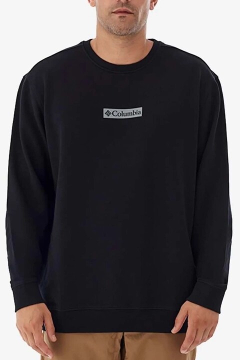 Erkek Columbia Csc M Framed Puff Crewneck Sweatshirt - Siyah 