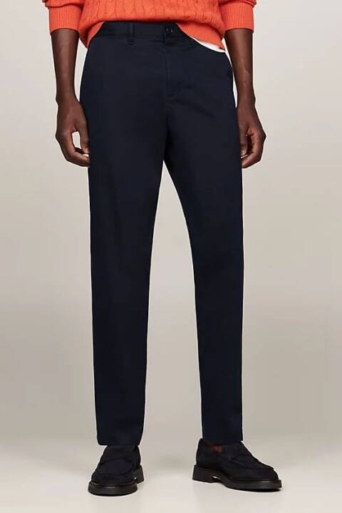 Erkek Harlem Dar Paça Chino Pantolon - Lacivert 