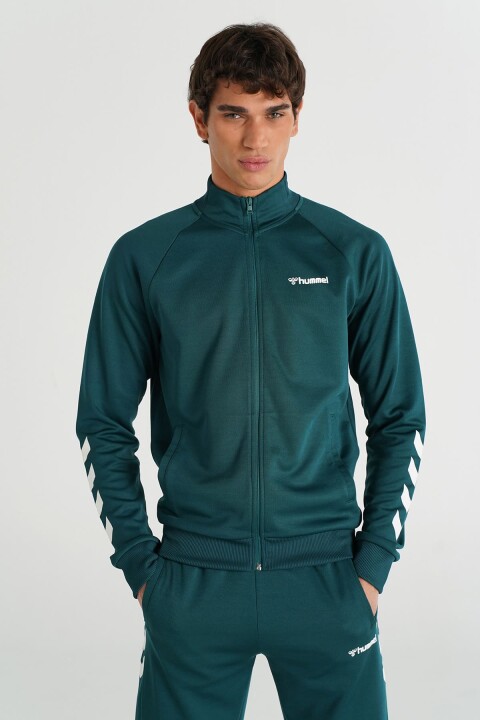 Erkek Hml Falconzo Fermuarlı Sweatshirt - Yeşil 
