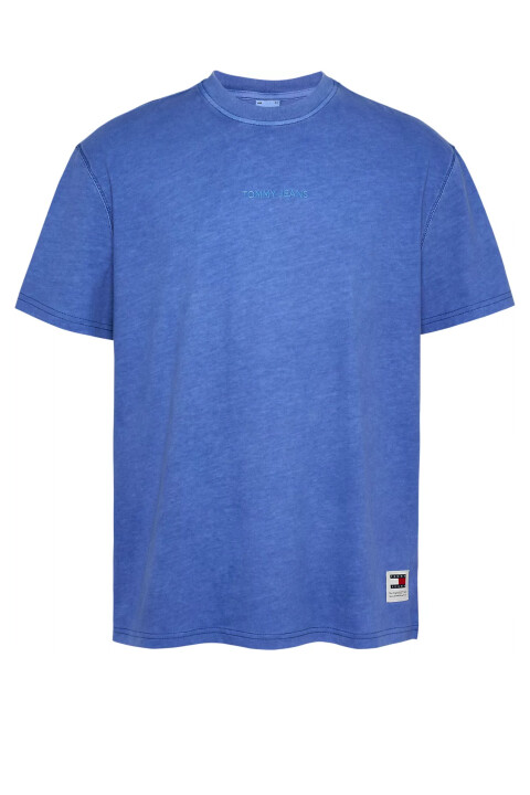 Erkek Klasik T-Shirt - Mavi 