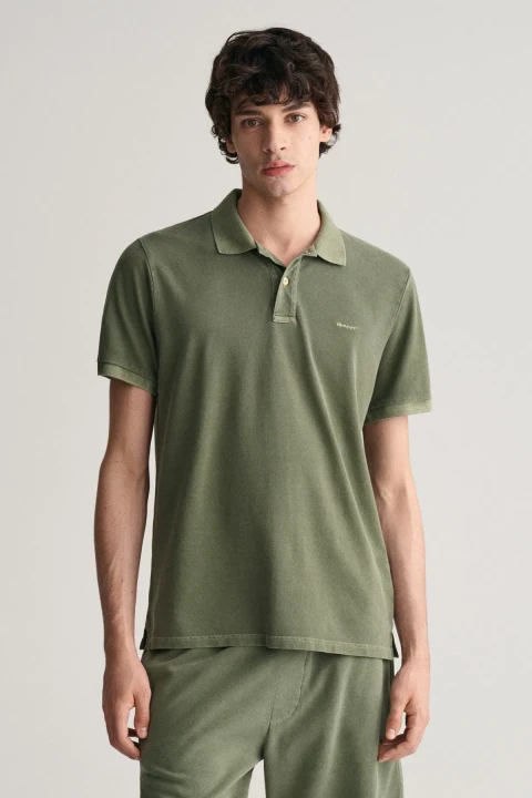 Erkek Regular Fit Logolu Polo T-Shirt - Haki 