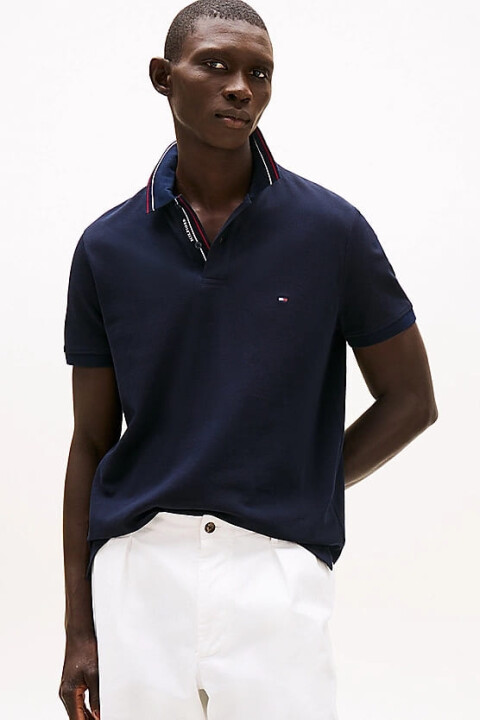 Erkek Th Regular Polo T-shirt - Lacivert - Tommy Hilfiger