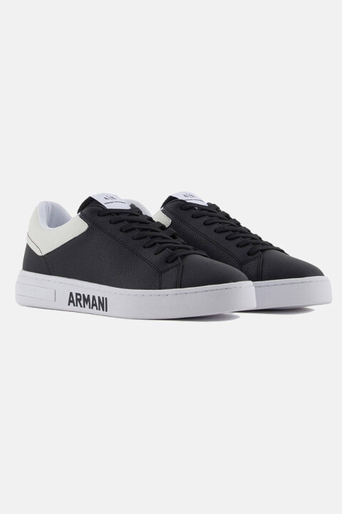 Erkek Yazı Logo Sneaker - Siyah 