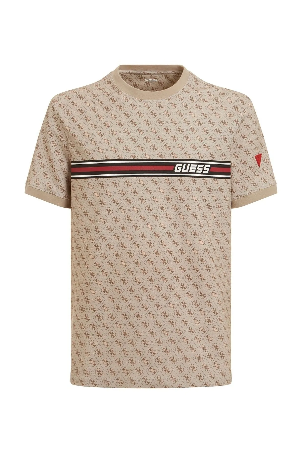 Jamey Erkek Regular F t T Sh rt Bej T Shirt GUESS