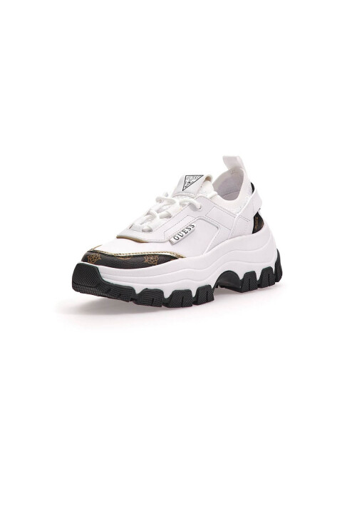 Kadın 4G Braydın Sneaker Ayakkabı - Beyaz Kahve 