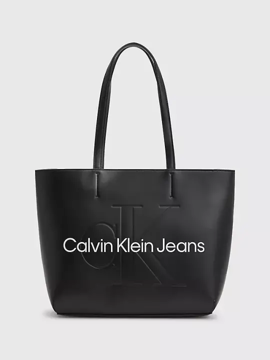 Kadın Calvin Klein Logolu Fermuarlı Shopper29 Çanta - Siyah 