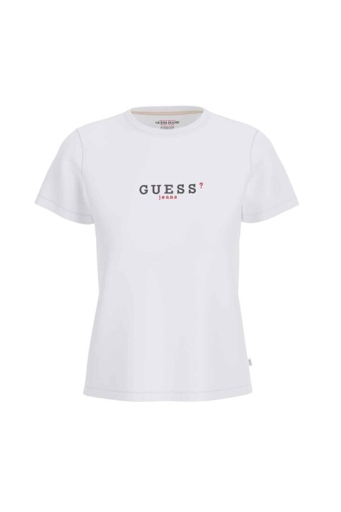 Kadın Gj SS Regular 3D T-Shirt - Beyaz 