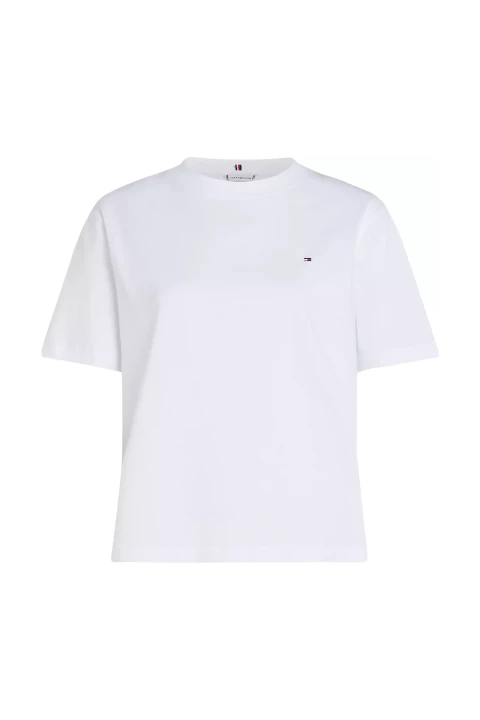 Kadın Modern Relaxed C-Nk Ss T-Shirt - Beyaz 