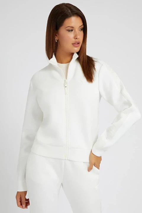 Kadın New Allıe Fermuarlı Sweatshirt - Krem 