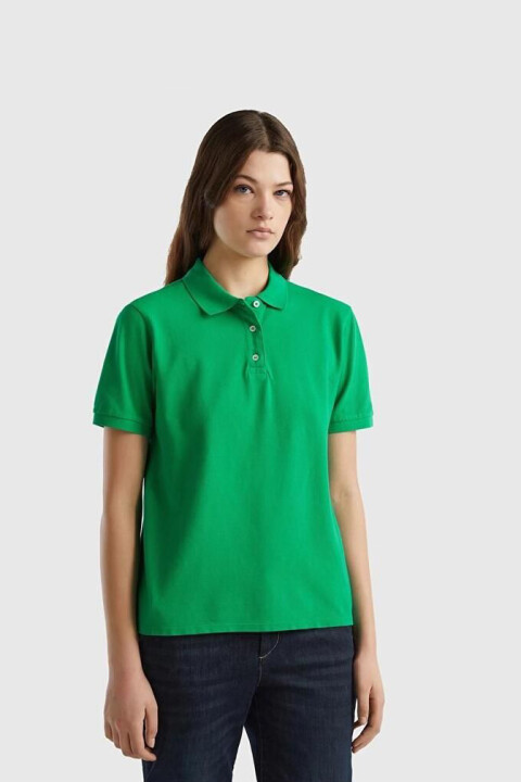 Kadın Polo Yaka T-Shirt - Haki 
