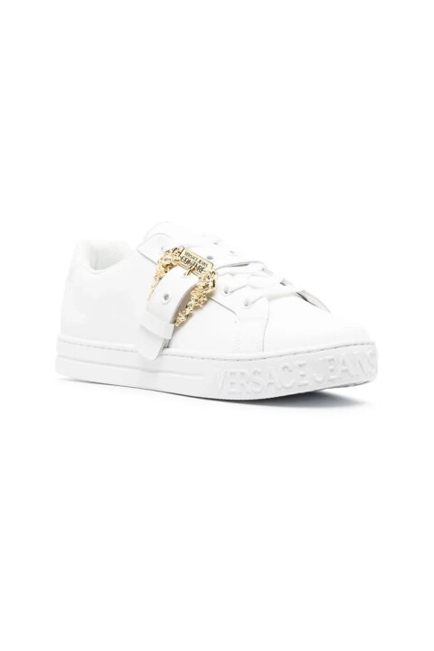 Kadın Versace Hakiki Deri Sneaker Ayakkabı - Beyaz 