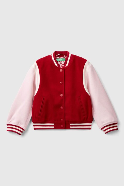 Kız Çocuk Bomber Mont - Kırmızı 
