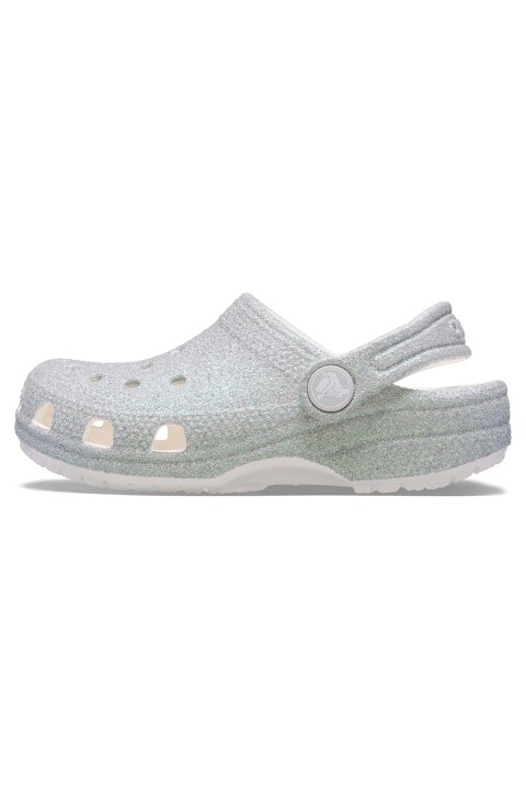 Kız Çocuk Classic Iridescent Glitter Terlik - Gri 