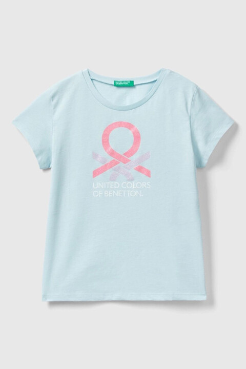 Kız Çocuk Kısa Kollu T-Shirt - Mint Yeşili 