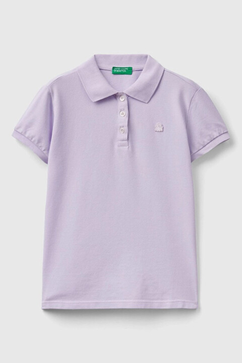 Kız Çocuk Polo T-Shirt - Lila 