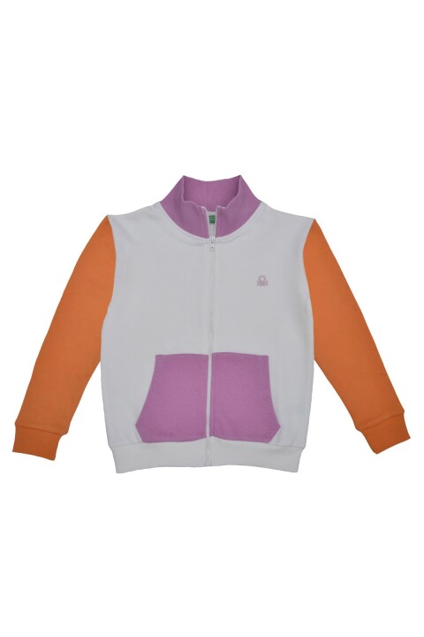 Kız Çocuk Sweatshirt - Beyaz 