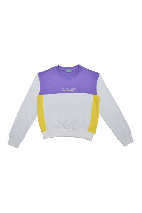 Kız Çocuk Sweatshirt - Beyaz 