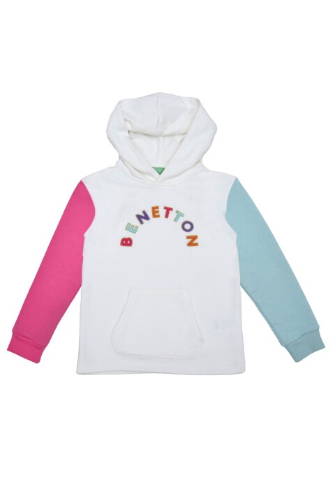 Kız Çocuk Sweatshirt - Ekru 
