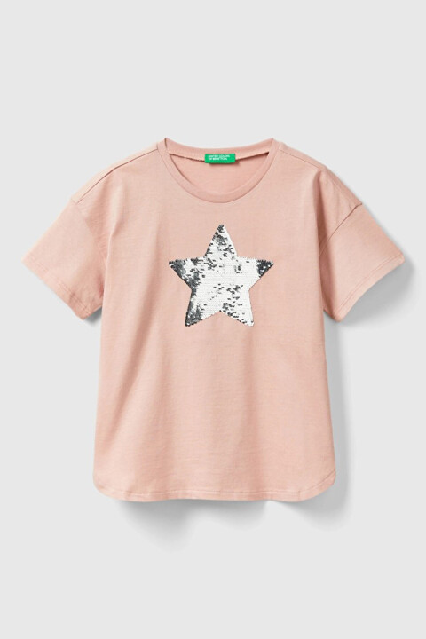 Kız Çocuk T-Shirt - Bej 