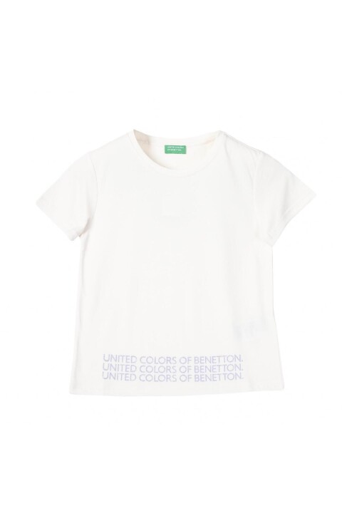 Kız Çocuk T-Shirt - Beyaz 