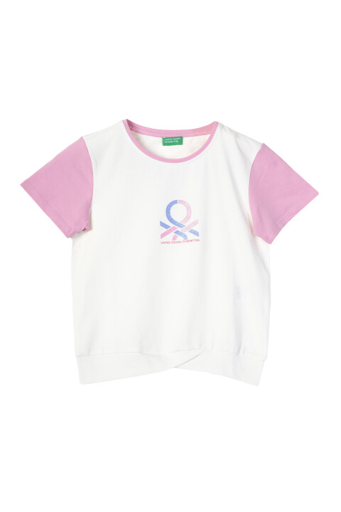 Kız Çocuk T-Shirt - Beyaz 