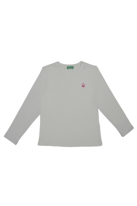 Kız Çocuk T-Shirt - Ekru 