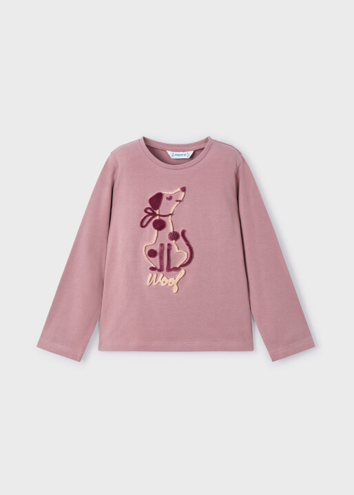 Kız Çocuk Uzun Kol T-shirt - Pembe 