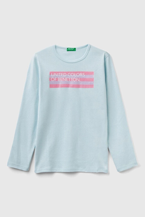 Kız Çocuk Uzun Kollu T-Shirt - Mint Yeşili 