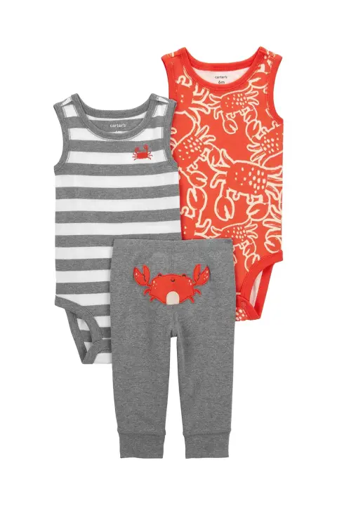 Layette Erkek Bebek 3lü Set - CARTERS