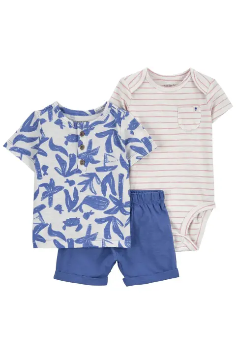 Layette Erkek Bebek 3lü Set - CARTERS