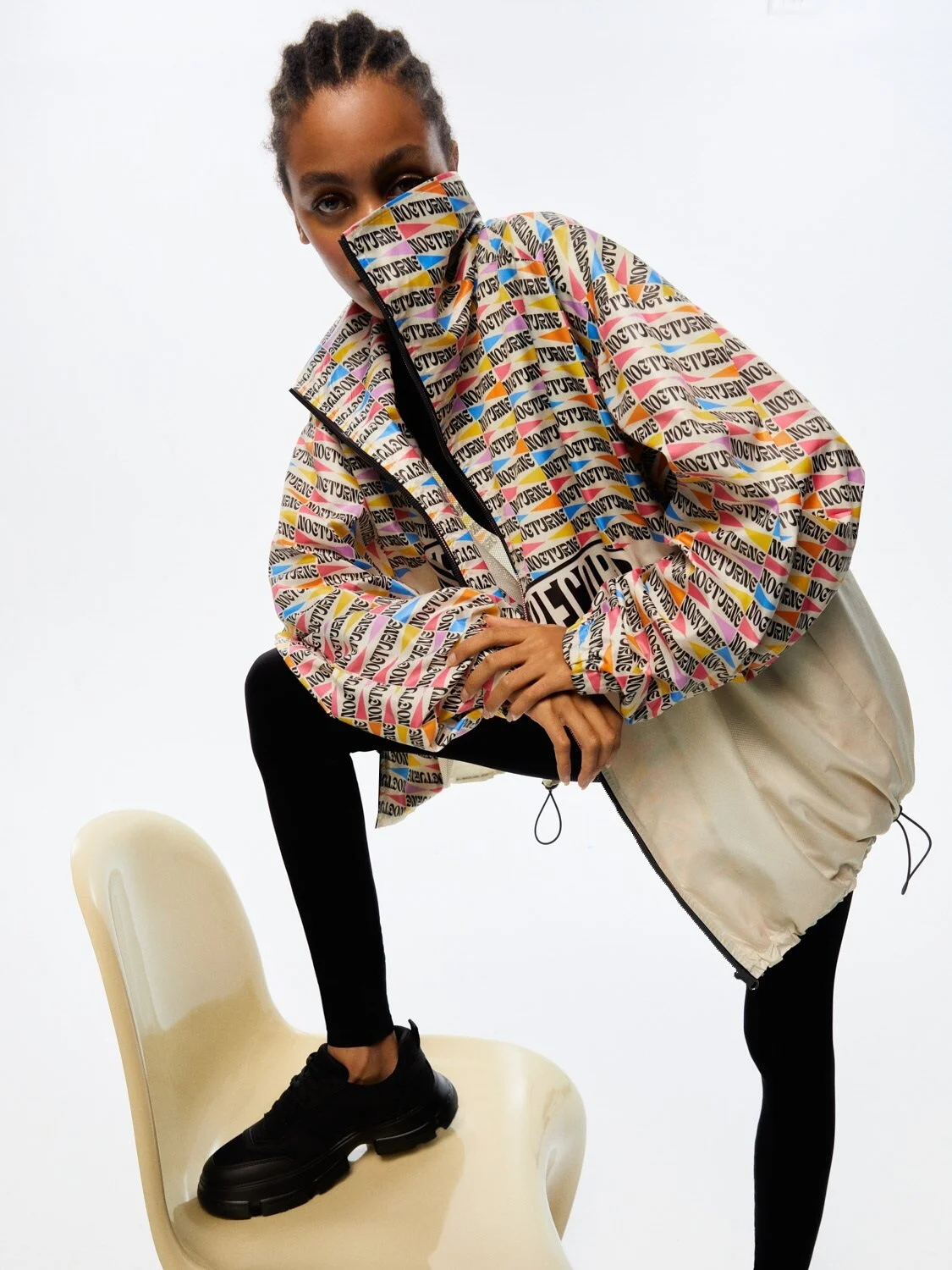 Desenli Oversize Ceket 