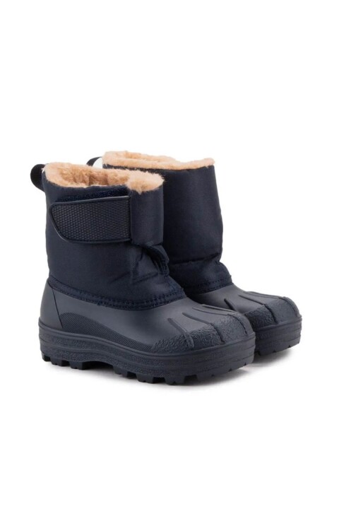 Unisex Çocuk Cırtlı Bot - Lacivert 