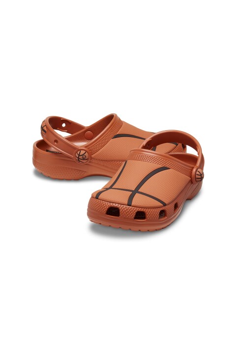Unisex Çocuk Classic Basketball Clog K Terlik - Turuncu 